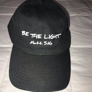 Black, adjustable, bible verse hat